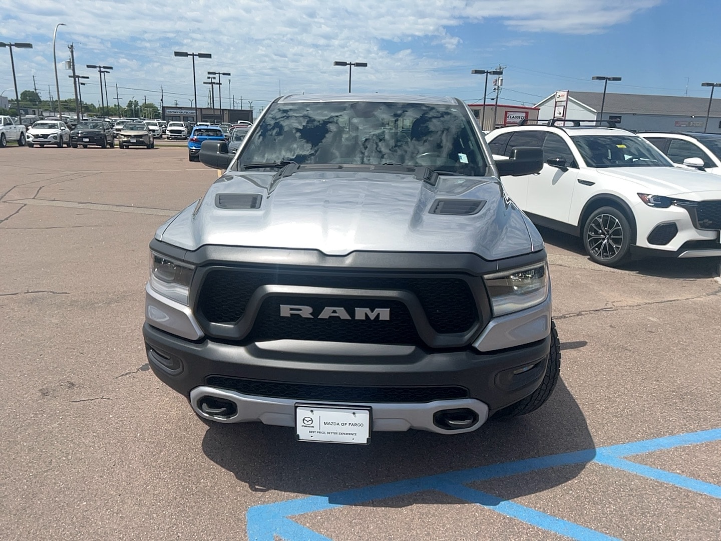 Used 2019 RAM Ram 1500 Pickup Rebel with VIN 1C6SRFLT7KN588239 for sale in Fargo, ND