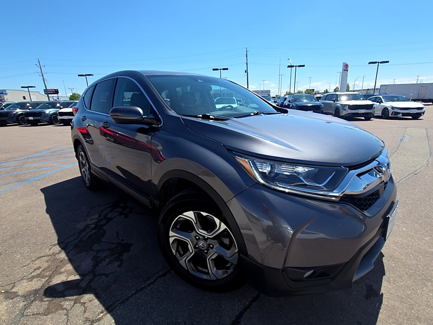 Used 2019 Honda CR-V EX-L with VIN JHLRW2H80KX022671 for sale in Fargo, ND