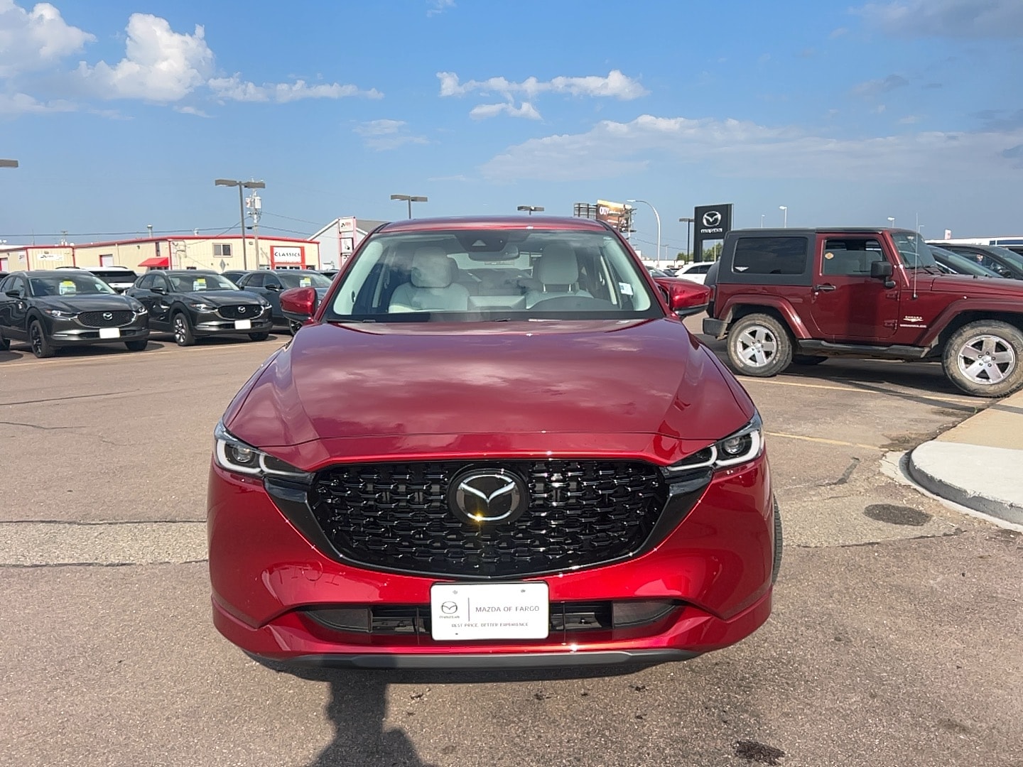 Used 2024 Mazda CX-5 S Premium package with VIN JM3KFBDM7R0350410 for sale in Fargo, ND