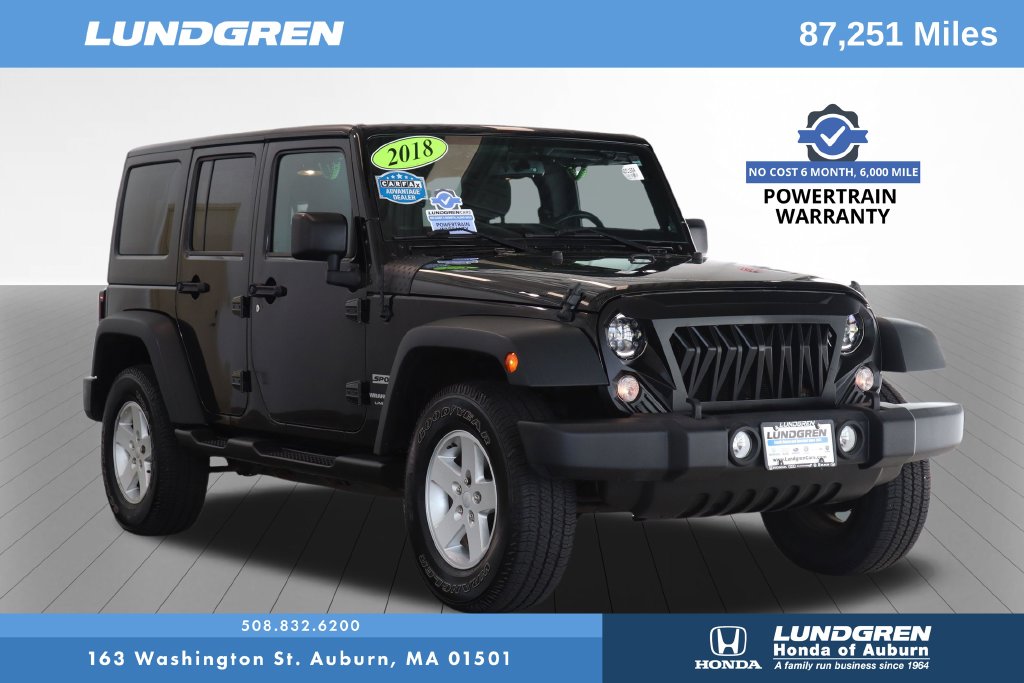 2018 Jeep Wrangler JK Unlimited Sport S