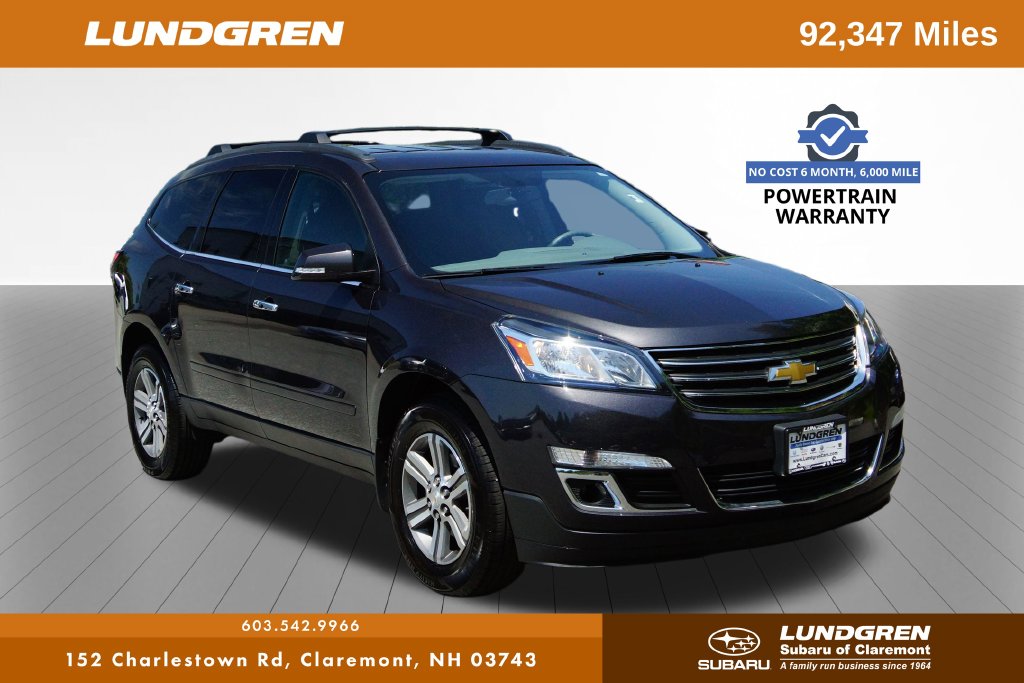 Used 2015 Chevrolet Traverse 1LT with VIN 1GNKRGKD0FJ267902 for sale in Claremont, NH