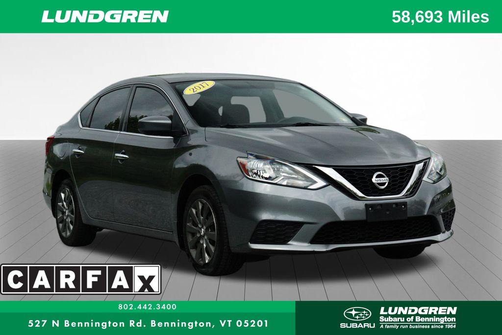 Used 2017 Nissan Sentra S with VIN 3N1AB7APXHY355071 for sale in Bennington, VT