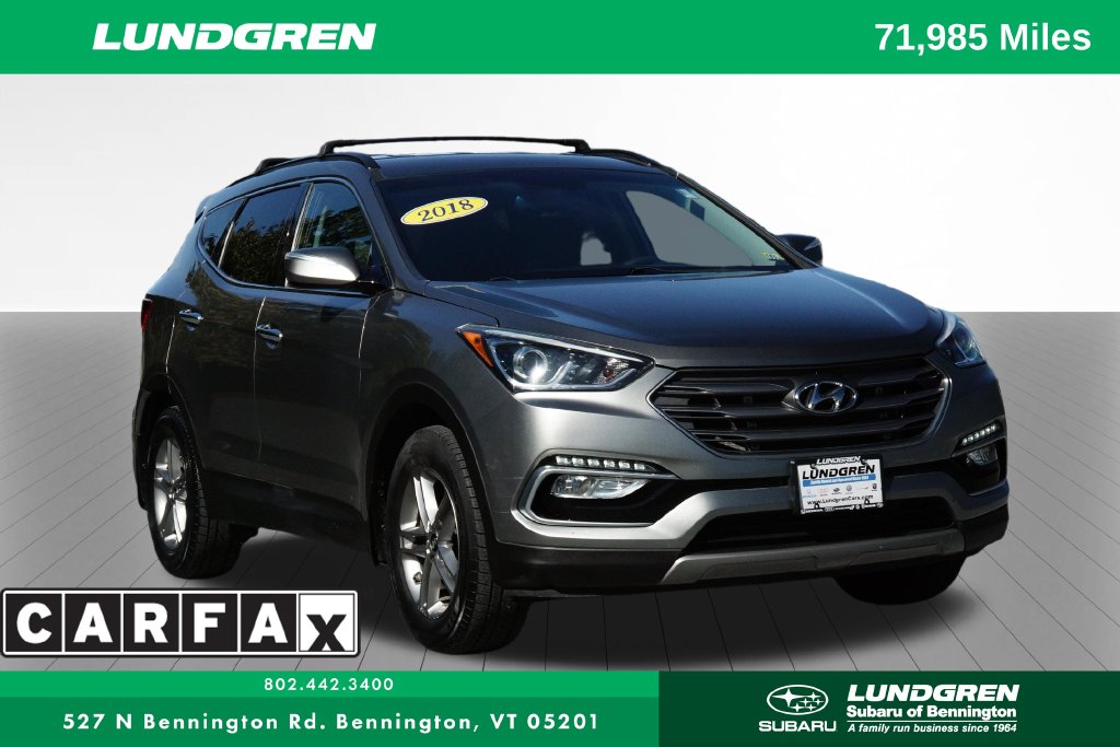 Used 2018 Hyundai Santa Fe Sport with VIN 5NMZUDLB5JH060566 for sale in Bennington, VT