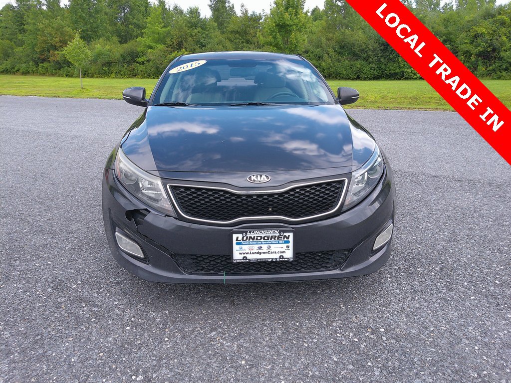 Used 2015 Kia Optima LX with VIN 5XXGM4A7XFG463664 for sale in Bennington, VT