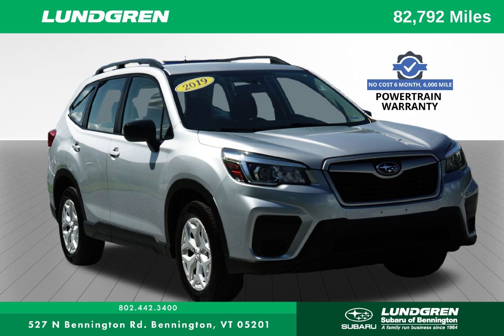 Used 2019 Subaru Forester Base with VIN JF2SKACC1KH472633 for sale in Bennington, VT