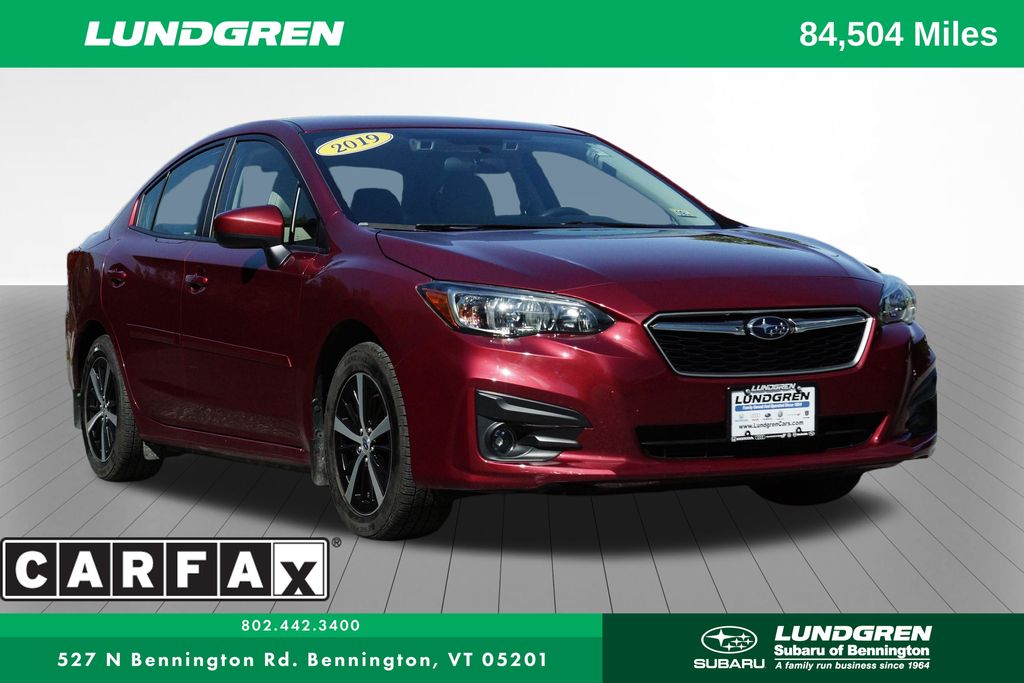 Used 2019 Subaru Impreza Premium with VIN 4S3GKAD66K3625016 for sale in Bennington, VT