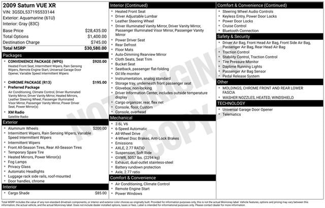 2009 Saturn Vue XR FWD's photo