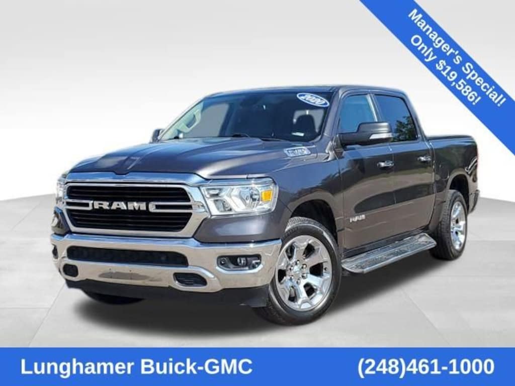 Used 2020 Ram 1500 Big Horn Crew Cab 4x4 57 Box Truck