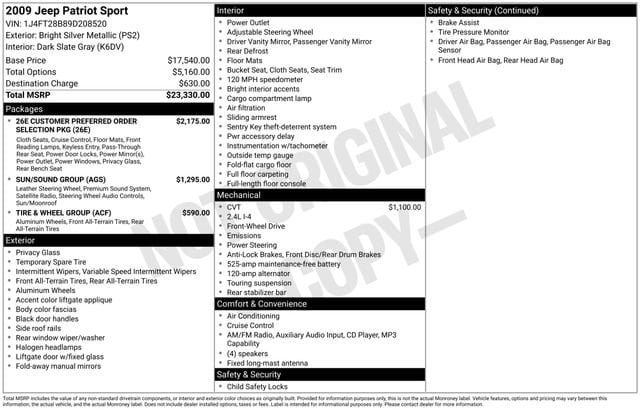2009 Jeep Patriot Sport's photo