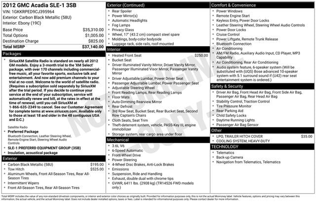 2012 GMC Acadia SLE's photo