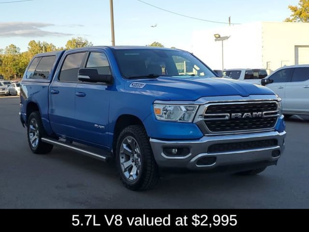 Used 2022 Ram 1500 Big Horn Crew Cab 4x4 57 Box Truck