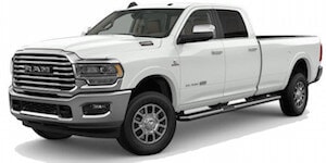 2019 Ram 2500 Laramie Longhorn A white 2019 Ram 2500 Laramie Longhorn