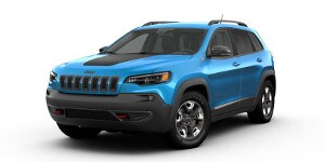 2019 Jeep Cherokee Trailhawk A blue 2019 Jeep Cherokee Trailhawk