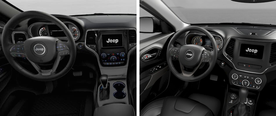 Interior Design The interiors of the Jeep Grand Cherokee and Cherokee