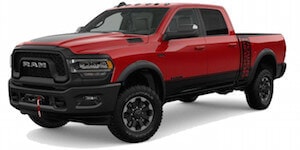 2019 Ram 2500 Power Wagon A red 2019 Ram 2500 Power Wagon