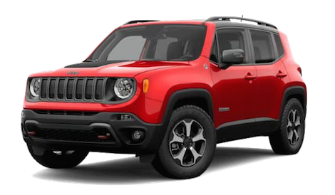 2019 Jeep Renegade Trailhawk A red 2019 Jeep Renegade Trailhawk