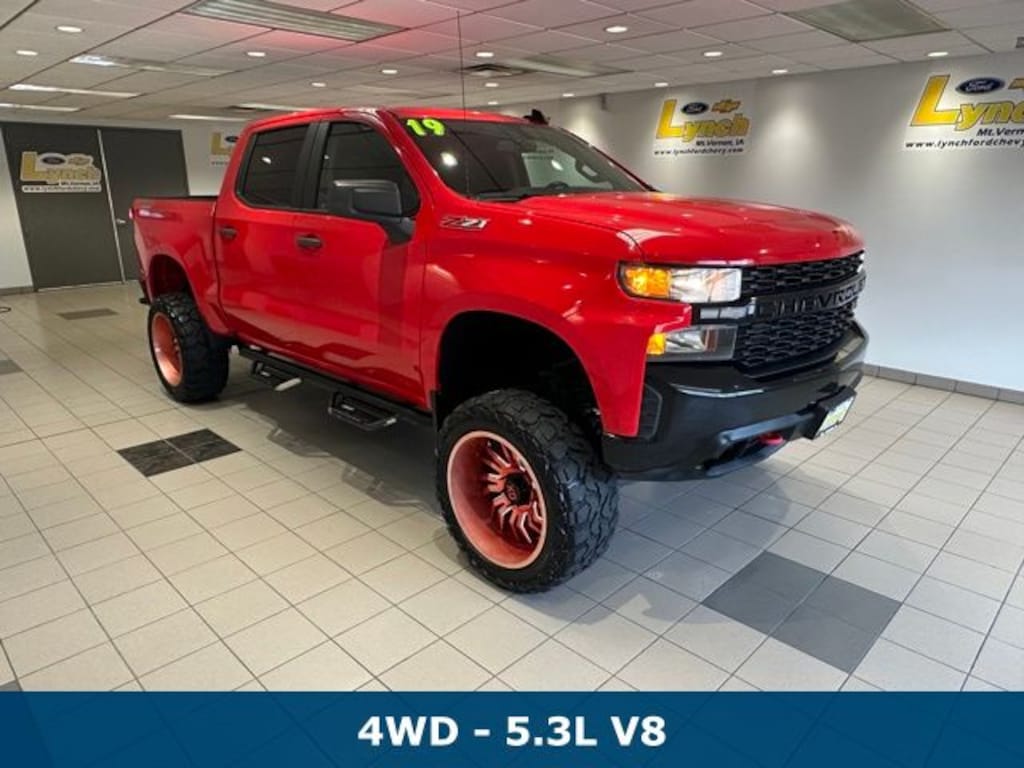 Used 2019 Chevrolet Silverado 1500 Custom Trail Boss Truck Crew Cab