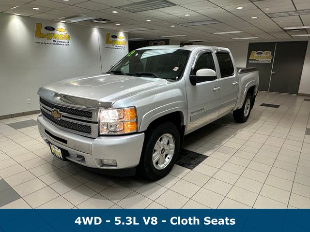 Used 2012 Chevrolet Silverado 1500 LT with VIN 3GCPKSE76CG287855 for sale in Mount Vernon, IA