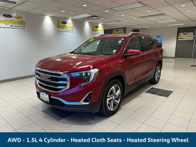 Used 2019 GMC Terrain SLT with VIN 3GKALVEV9KL330811 for sale in Mount Vernon, IA