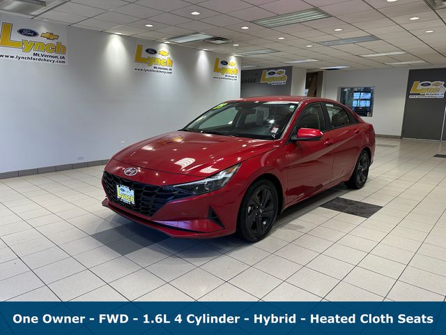 Used 2023 Hyundai Elantra Blue with VIN KMHLM4AJ2PU038182 for sale in Mount Vernon, IA