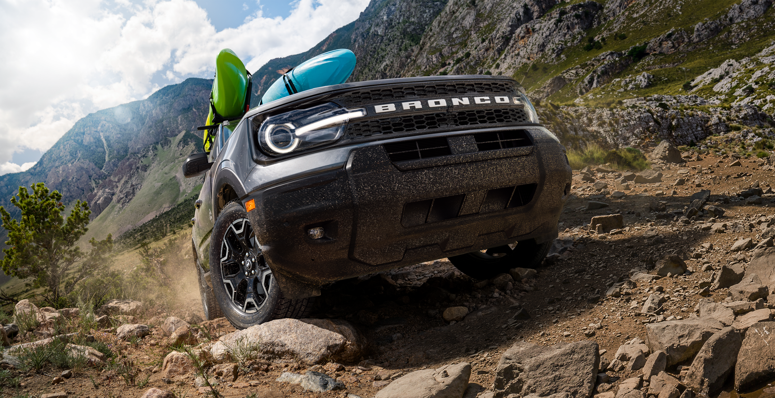 A blue Ford Bronco® Sport Heritage SUV