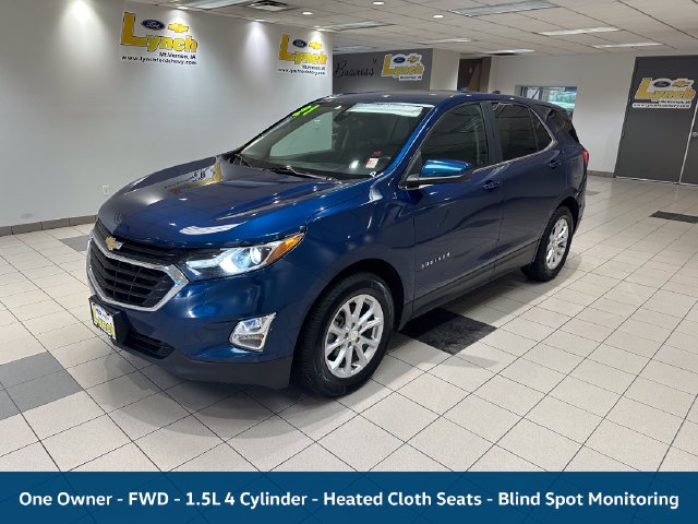 Used 2021 Chevrolet Equinox LT with VIN 3GNAXKEV6ML365881 for sale in Mount Vernon, IA
