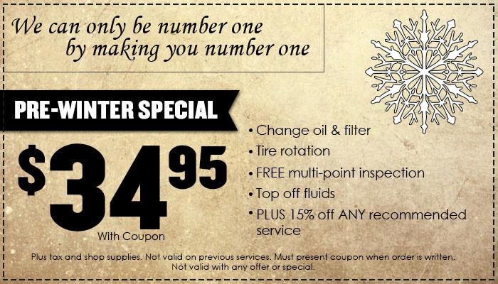 Pre-Winter Special Pre-Winter Special