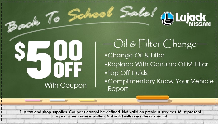 $5 off oil and filter $5 off oil and filter