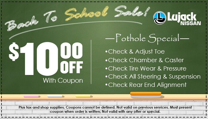 $10 off Pothole Special $10 off Pothole Special