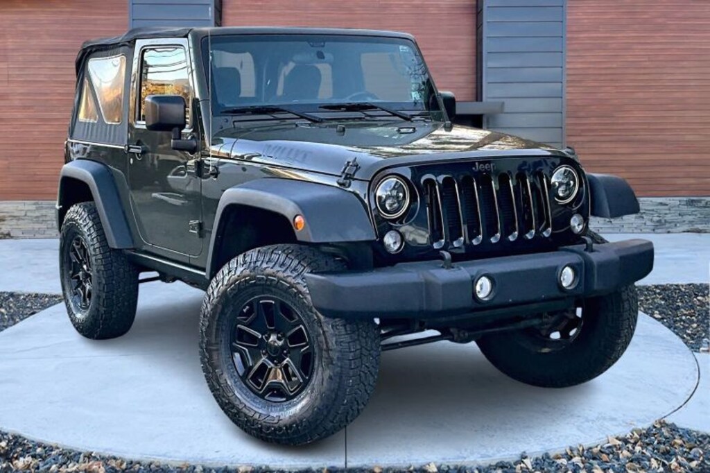 Used 2015 Jeep Wrangler Willys Wheeler Sport Utility 2D SUV