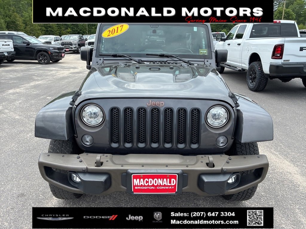 Used 2017 Jeep Wrangler Unlimited 75th Anniversary Edition with VIN 1C4BJWEG3HL512019 for sale in Bridgton, ME