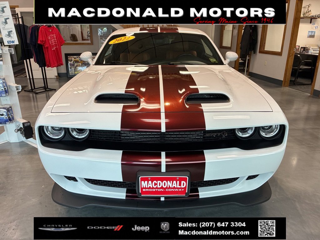 Used 2022 Dodge Challenger SRT with VIN 2C3CDZL96NH108288 for sale in Bridgton, ME