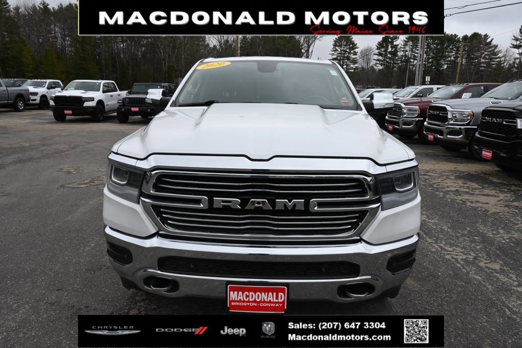 Used 2020 RAM Ram 1500 Pickup Laramie with VIN 1C6SRFJT0LN369045 for sale in Bridgton, ME