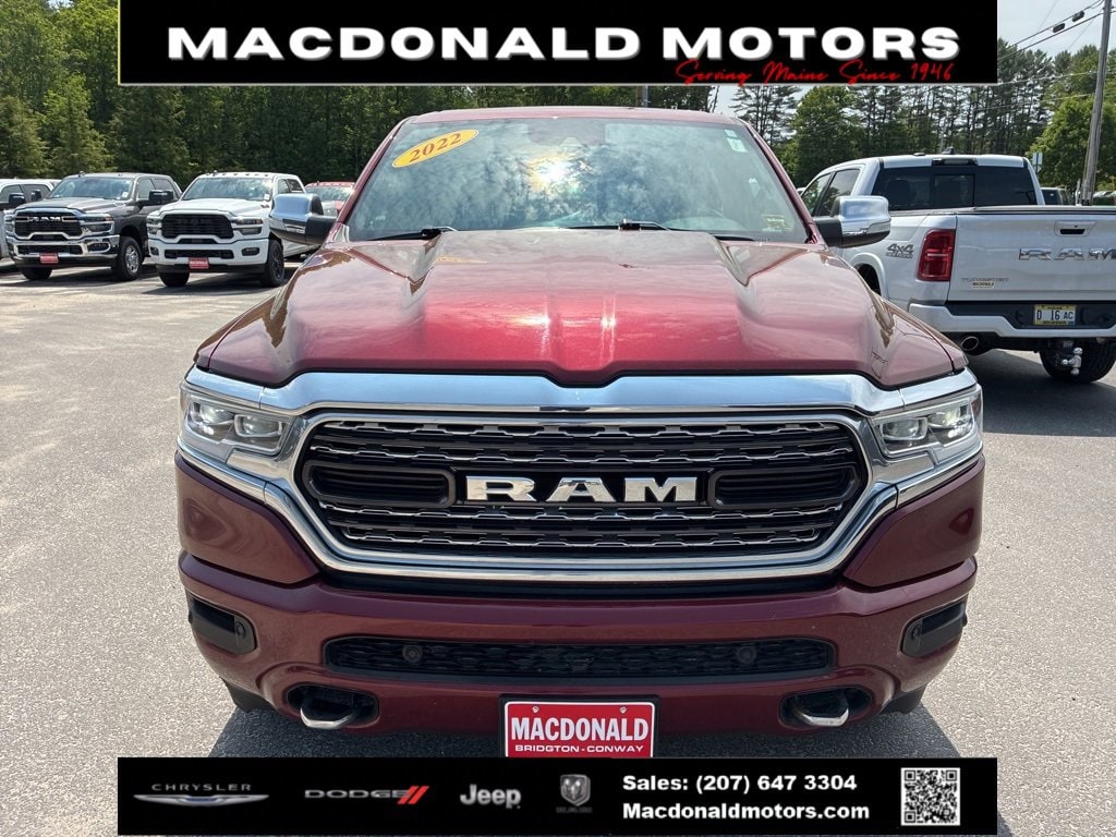Used 2022 RAM Ram 1500 Pickup Limited with VIN 1C6SRFHT9NN307989 for sale in Bridgton, ME