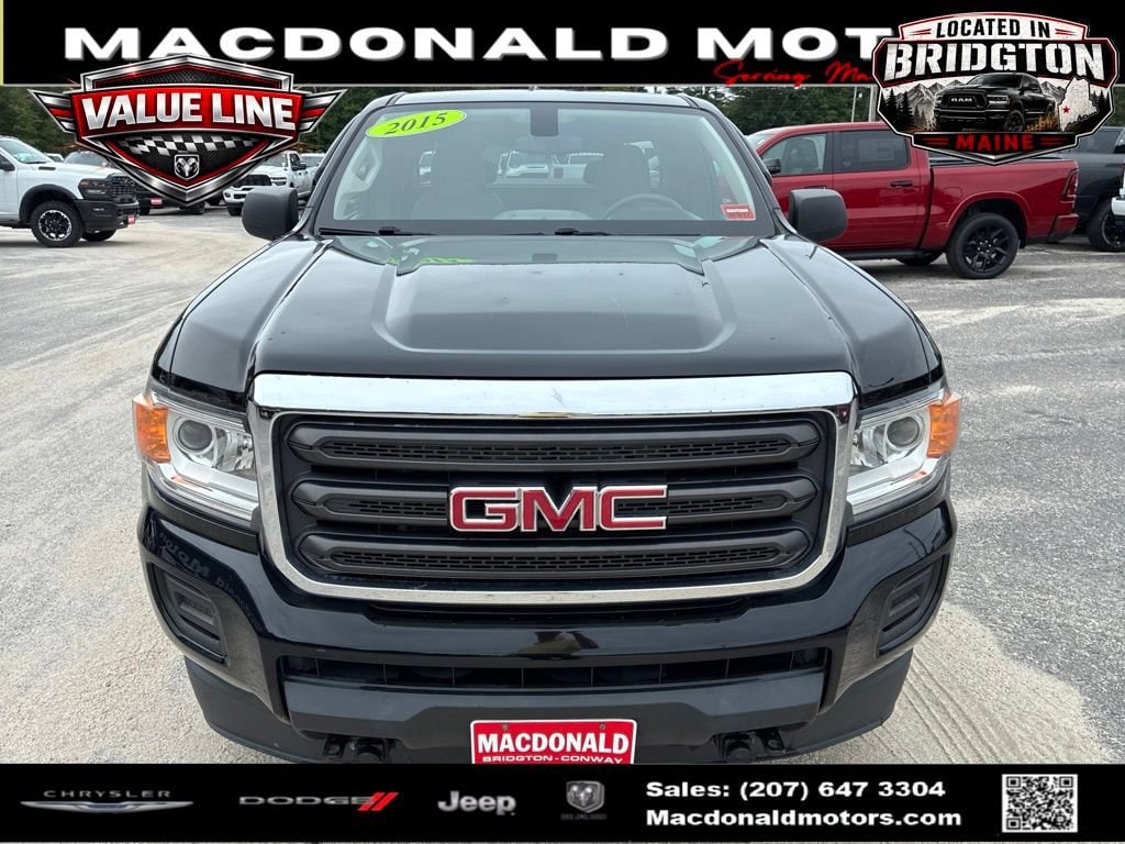 Used 2015 GMC Canyon Base with VIN 1GTH6AEAXF1155070 for sale in Bridgton, ME