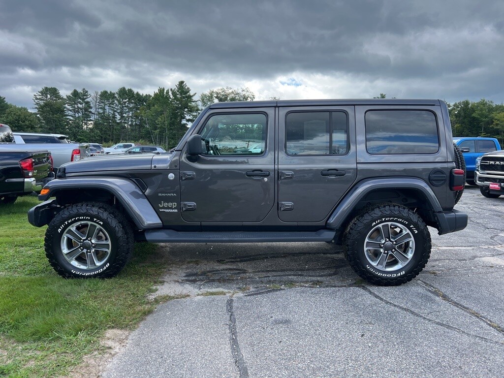 Used 2020 Jeep Wrangler Unlimited Sahara with VIN 1C4HJXEG6LW203037 for sale in Center Conway, NH