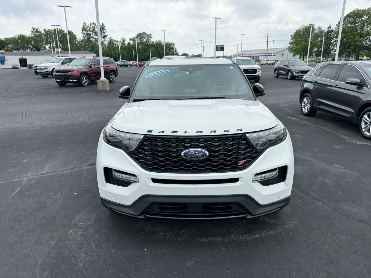 Used 2022 Ford Explorer ST with VIN 1FM5K8GC5NGA76032 for sale in Terre Haute, IN