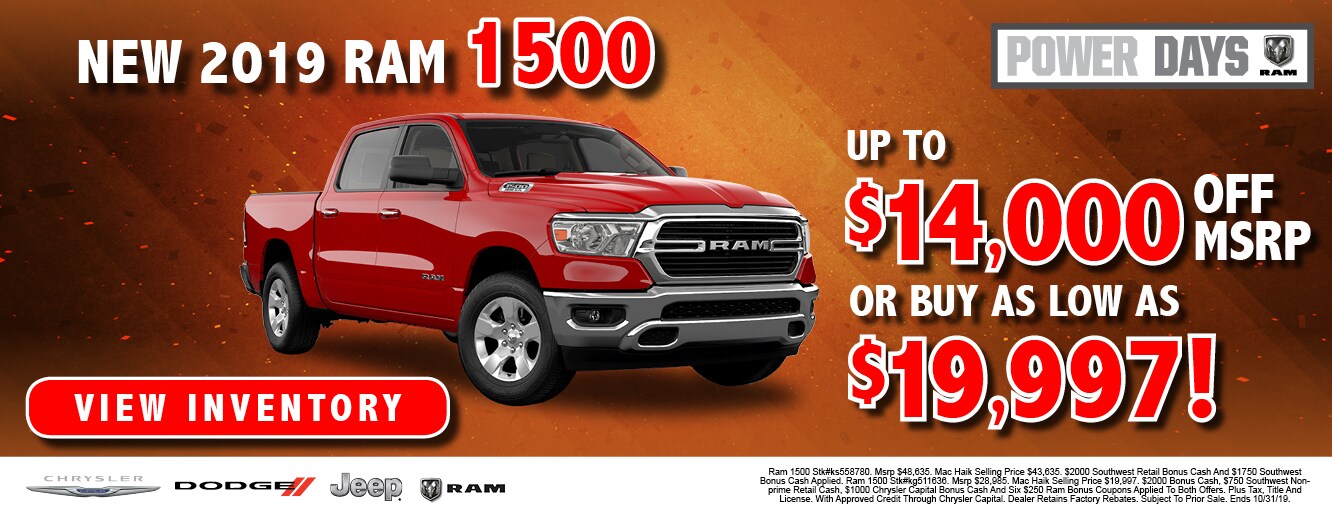 Mac Haik CDJR New & Used Vehicles for Sale in Jackson, MS