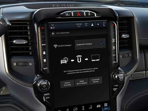 2023 RAM 2500 touchscreen display