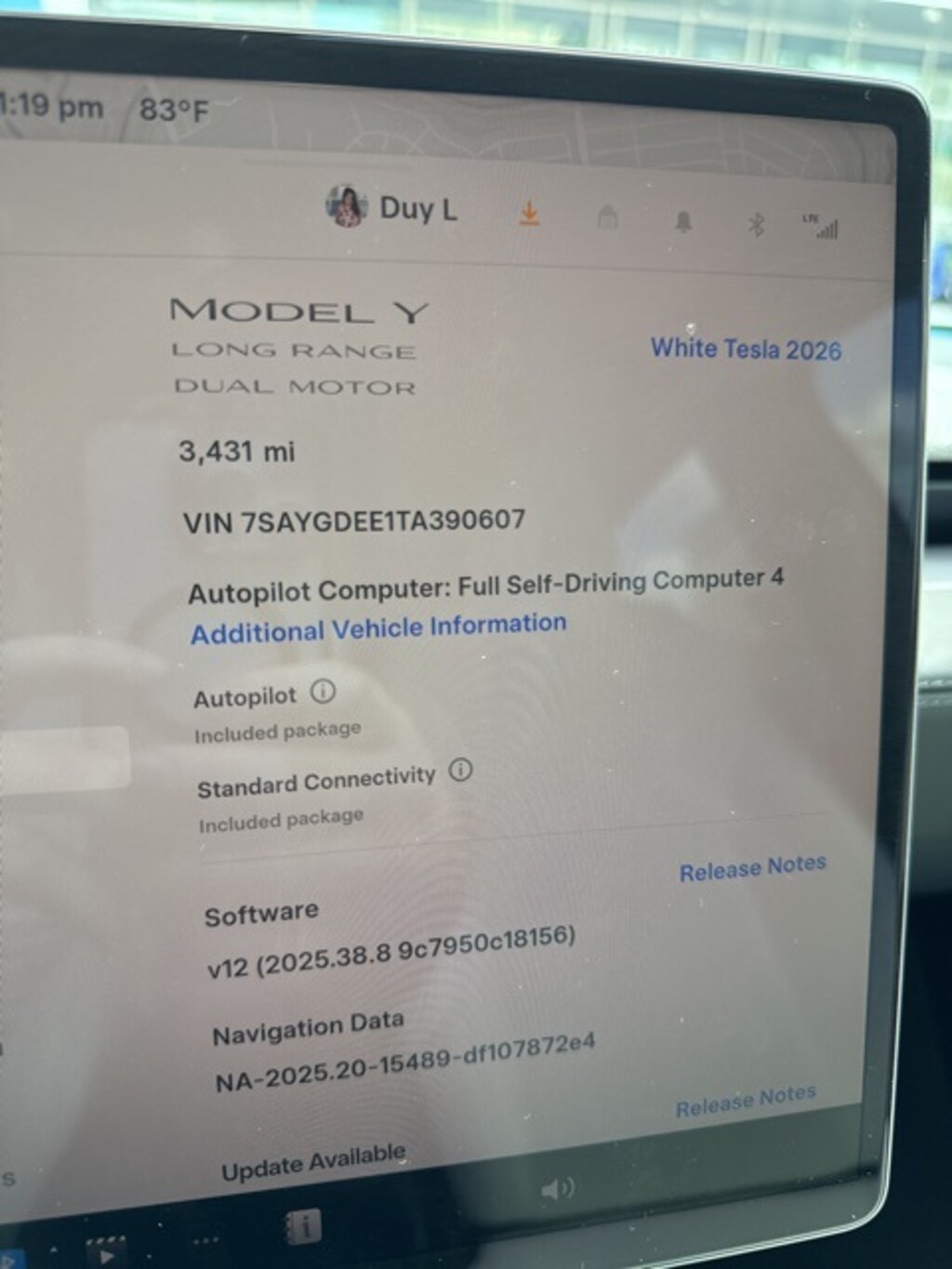 Used 2026 Tesla Model Y Long Range SUV