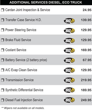 Diesel Additional Services
