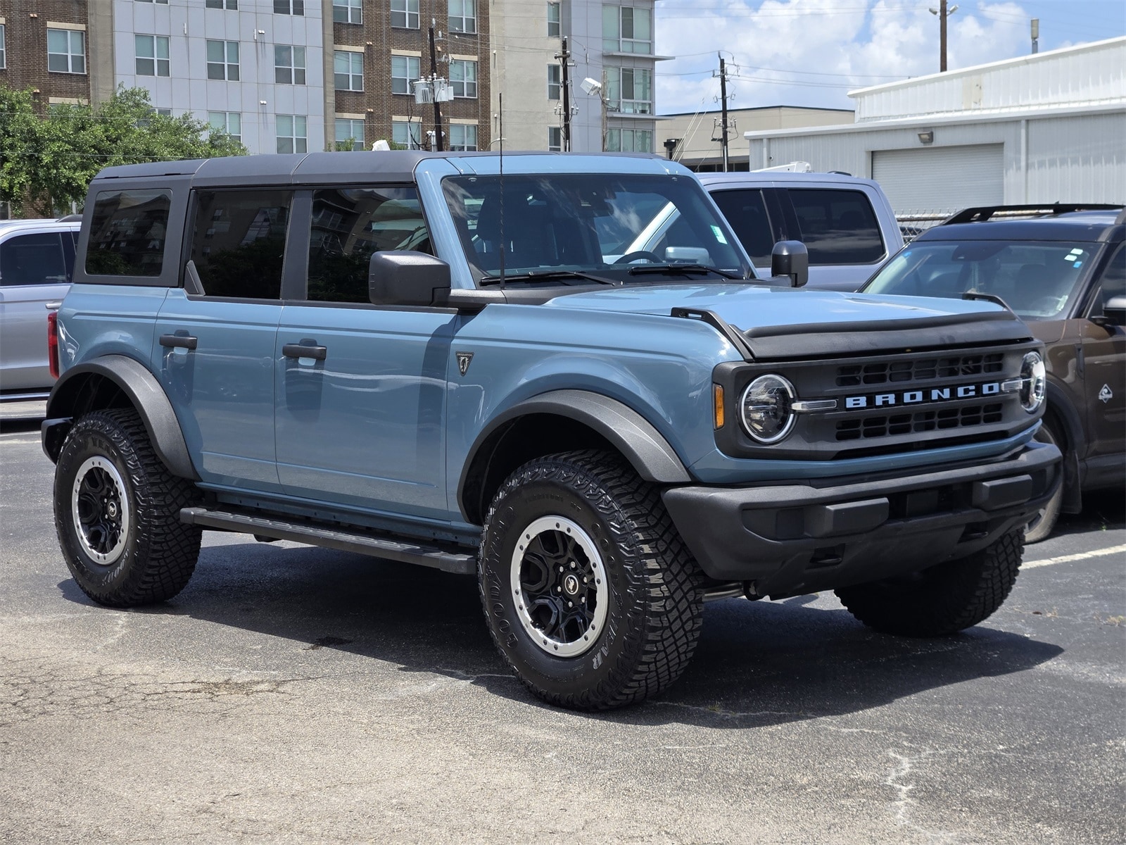 Certified 2023 Ford Bronco 4-Door Base with VIN 1FMDE5DH2PLA96041 for sale in Houston, TX