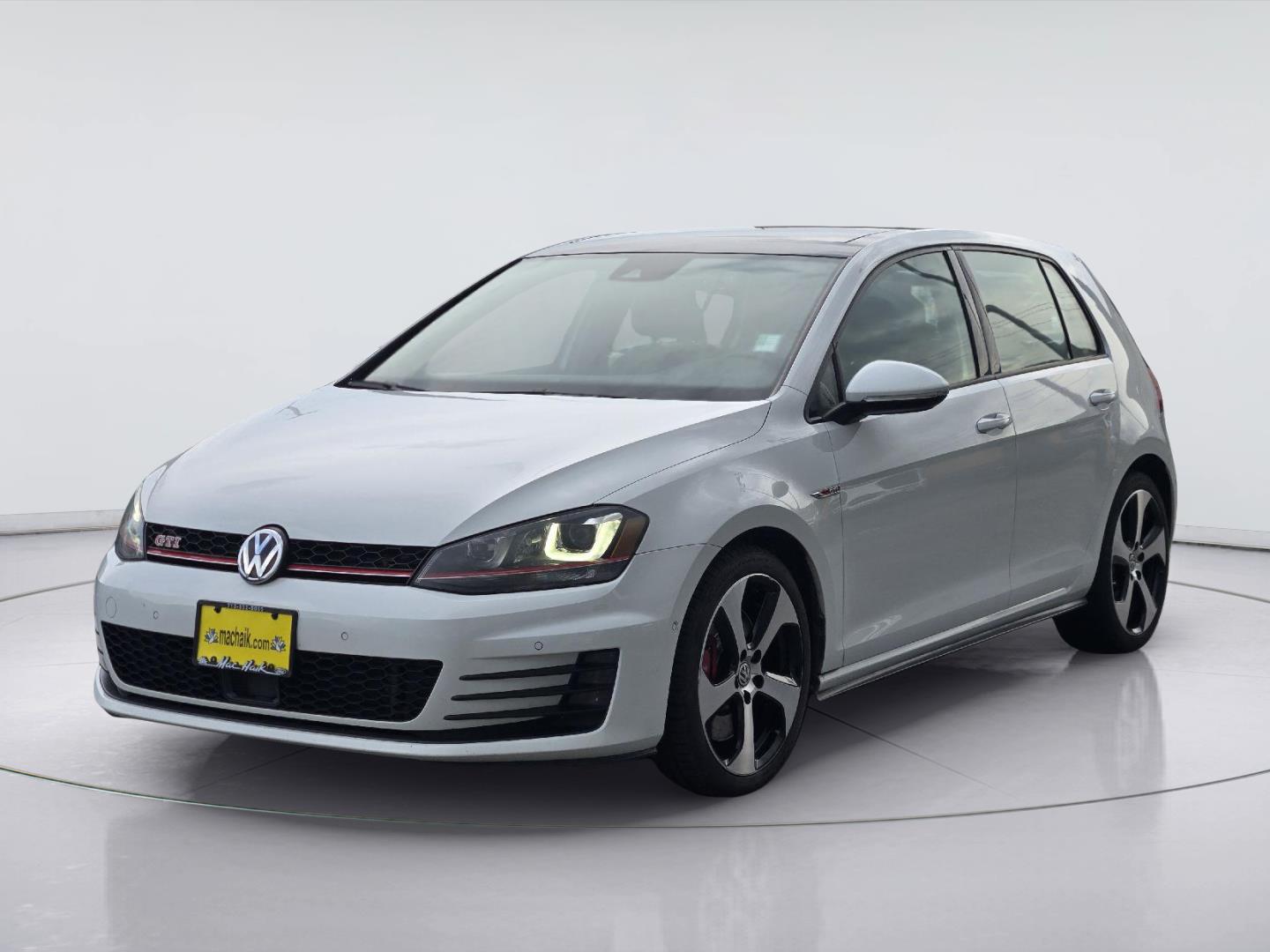 Pure White 2016 Volkswagen Golf GTI Hatchback Front-Wheel Drive Automatic
