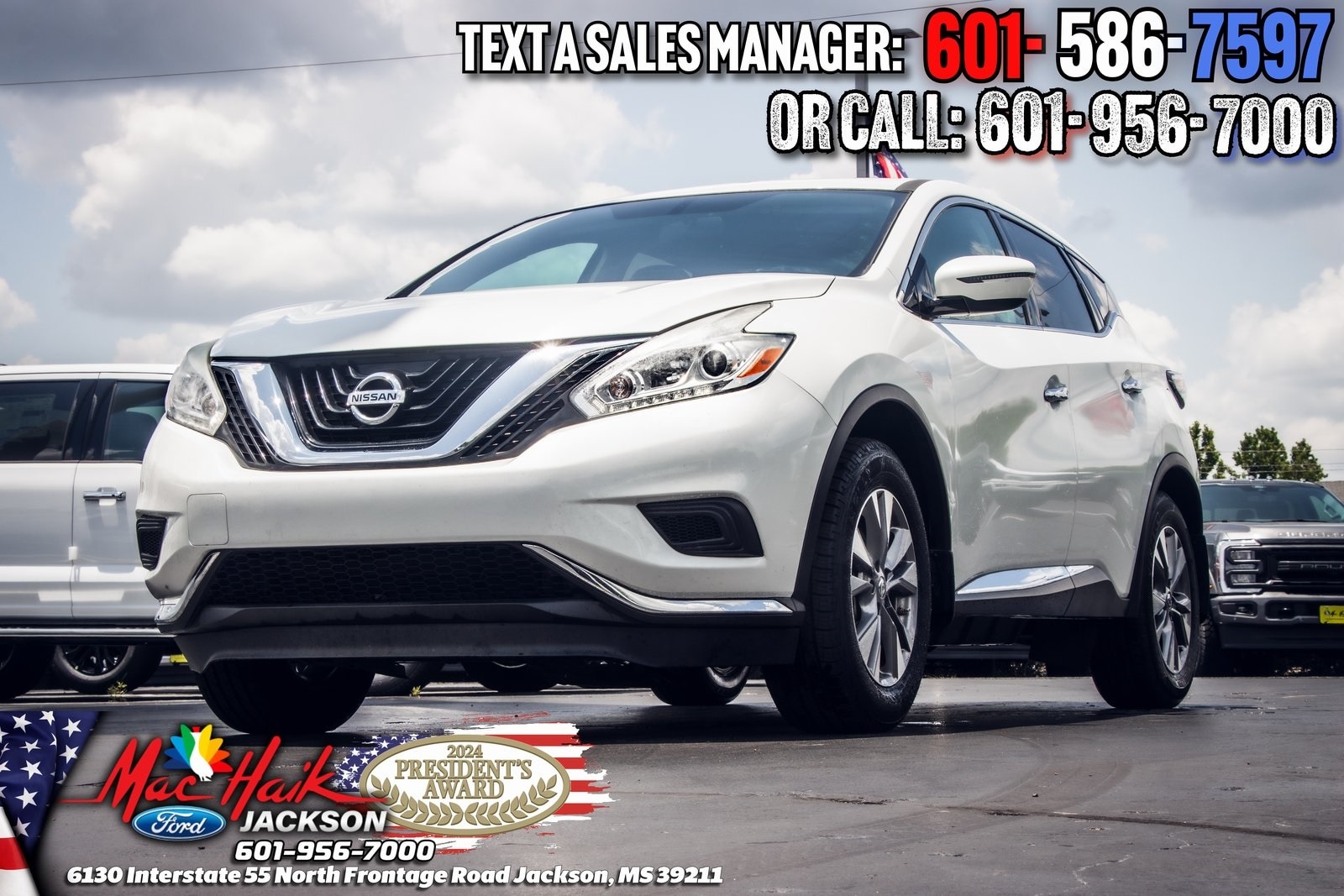 Used 2017 Nissan Murano S with VIN 5N1AZ2MG7HN172274 for sale in Jackson, MS