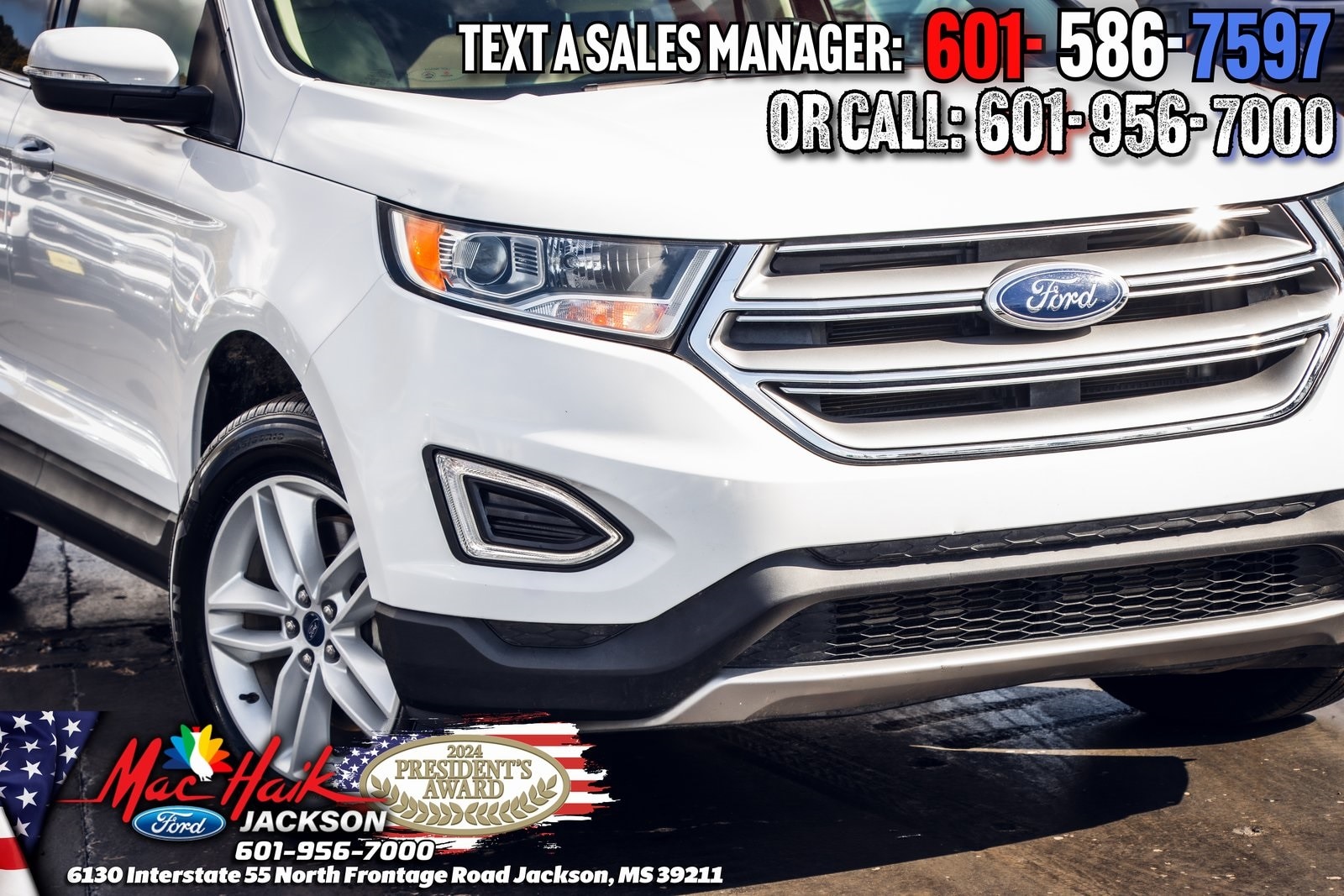 Certified 2017 Ford Edge SEL with VIN 2FMPK4J9XHBB45341 for sale in Jackson, MS