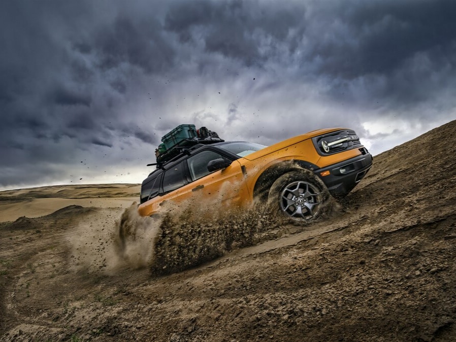 Yellow Ford Bronco