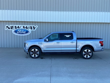 Featured new 2022 Ford F-150 Lightning Platinum Truck for sale in Coon Rapids, IA