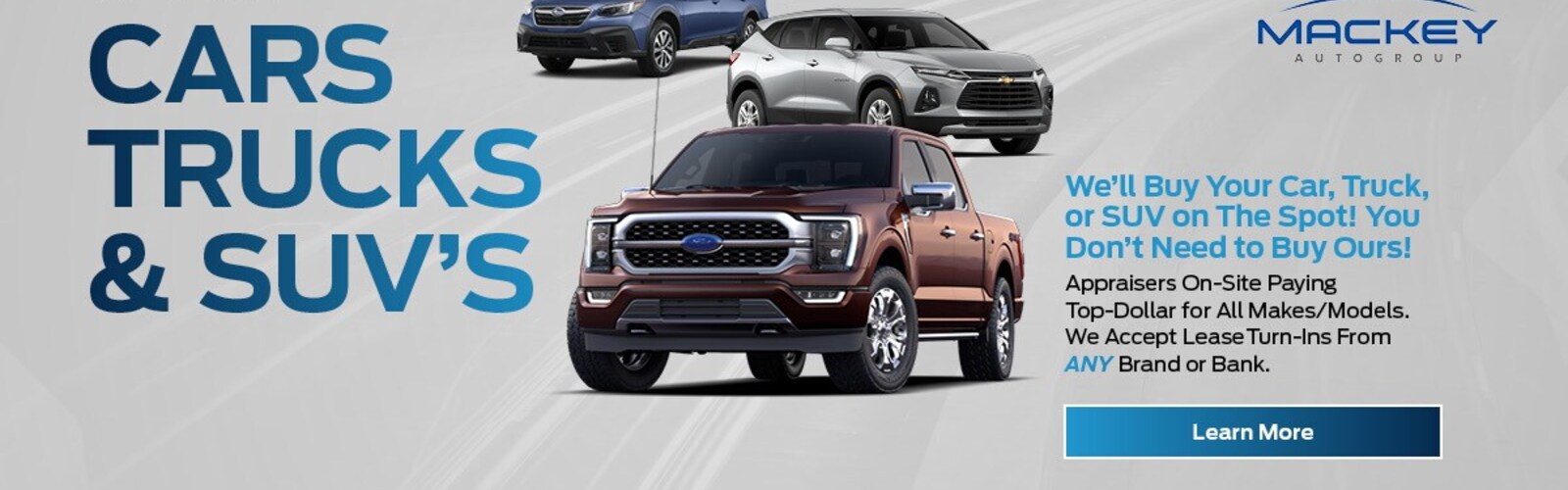 Mackey Auto Group New Subaru, Chevrolet, Collision, Ford Dealership
