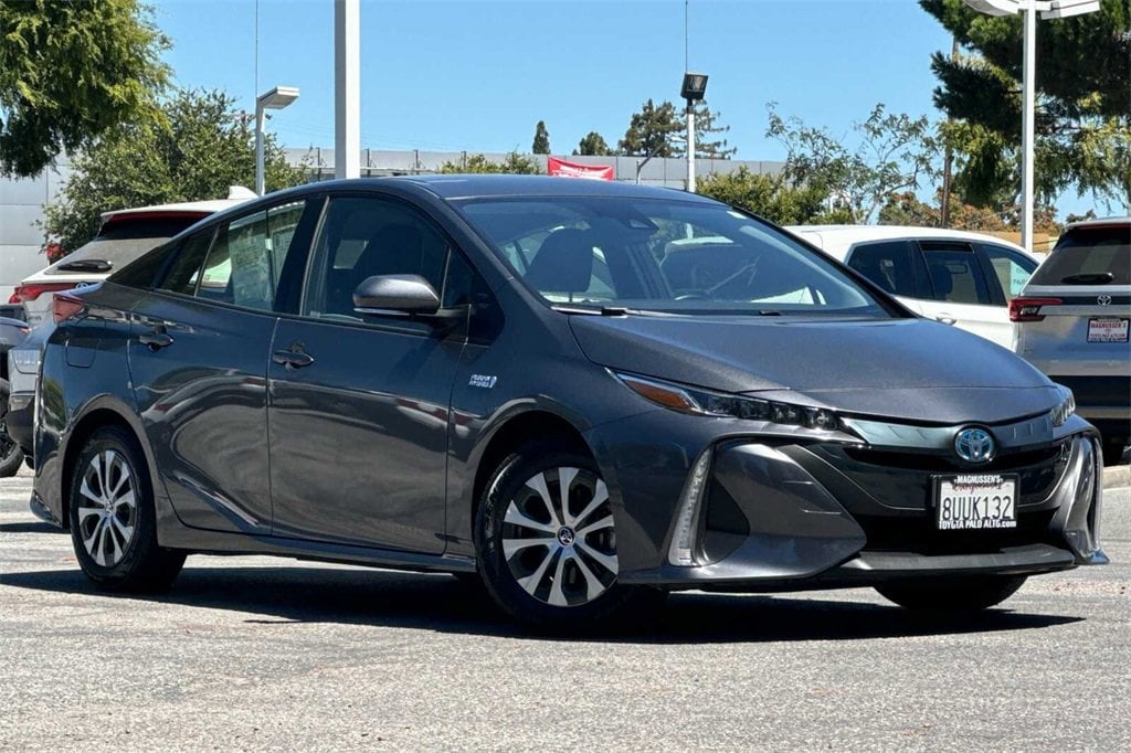 Certified 2021 Toyota Prius Prime XLE with VIN JTDKAMFP7M3176033 for sale in Palo Alto, CA