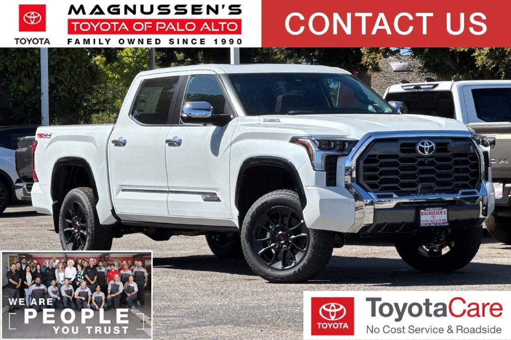 White (Wind Chill Pearl) 2026 Toyota Tundra Hybrid Pickup Truck Four-Wheel Drive Automatic